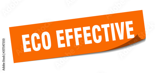 eco effective sticker. eco effective square sign. eco effective. peeler
