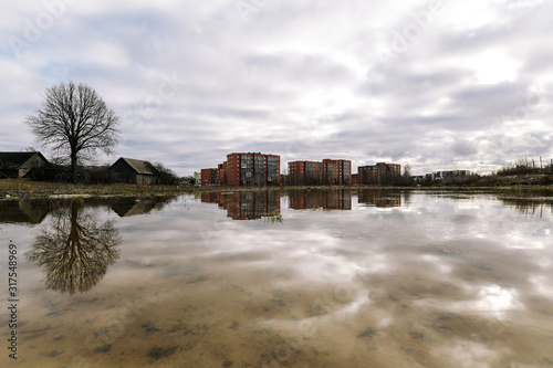 Reflection of apartments photo