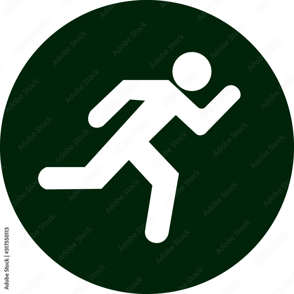 Editable Vector. Posed Figures for Warning Signage and Flyers Editable Vector. Posed Figures for Warning Signage and Flyers