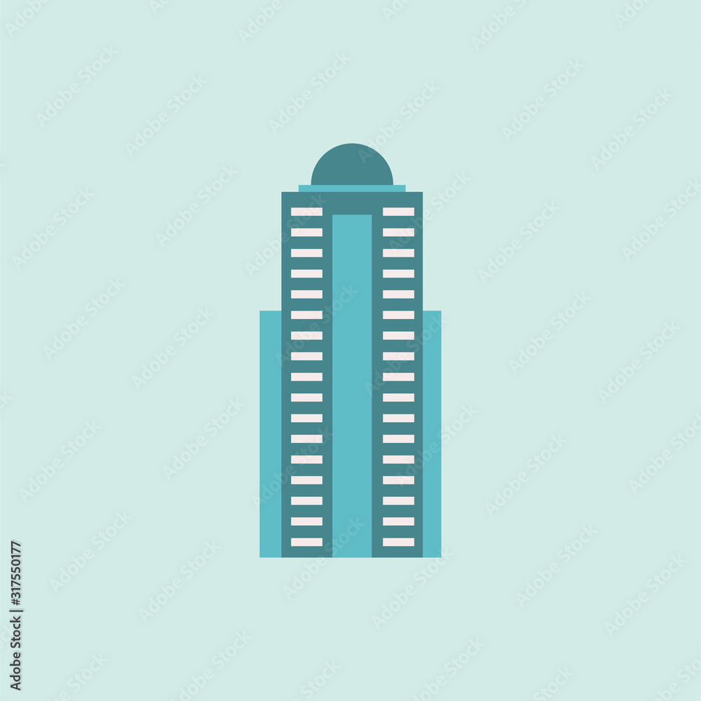 Vector skyscraper building. Apartment building illustration. Vector skyscraper building. Apartment building illustration.
