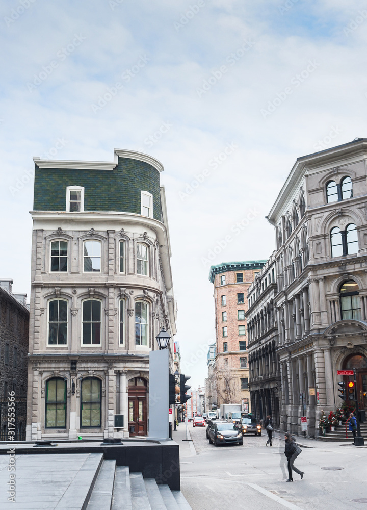 old architecture in montreal ville