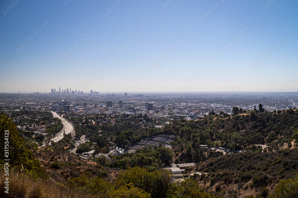 Aerial view of Los Angeles, California