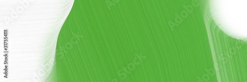 header background graphic with elegant curvy swirl waves background design with moderate green, linen and dark sea green color