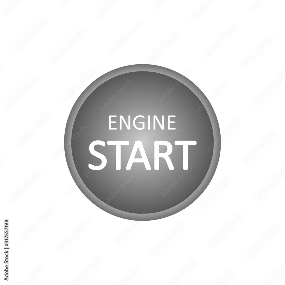 Engine Start / Stop button. Vector illustration sign Engine Start / Stop button. Vector illustration sign