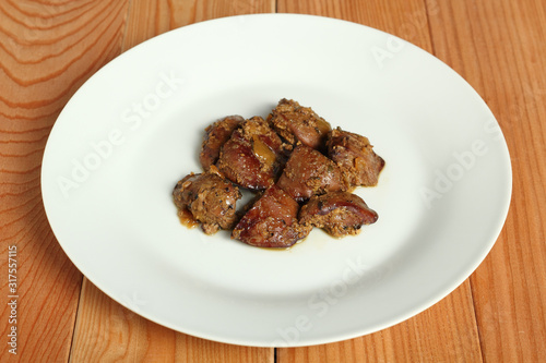 Cooked chicken liver