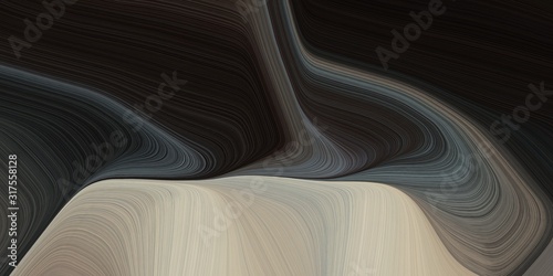 graphic design background with modern soft swirl waves background design with dark gray, very dark green and dim gray color. can be used as card, wallpaper or background texture