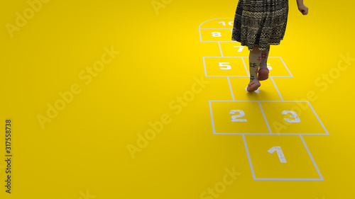 Niña jugando