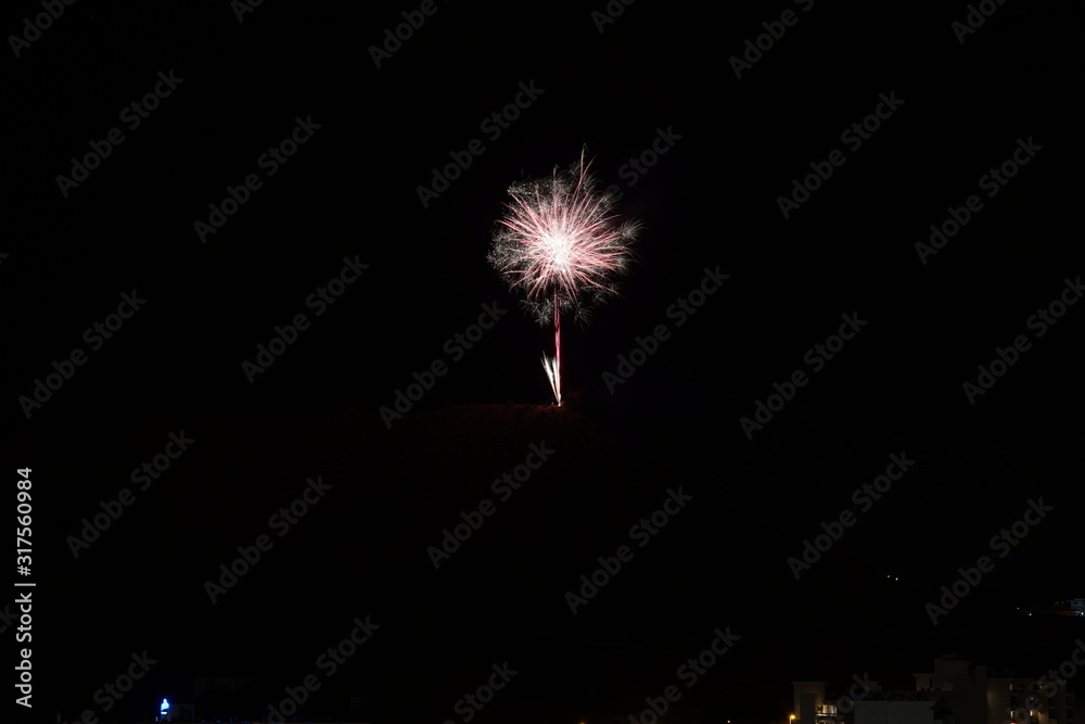 Firework 1.1.2020 - Gran Canaria, Canary Islands, Spain Firework 1.1.2020 - Gran Canaria, Canary Islands, Spain