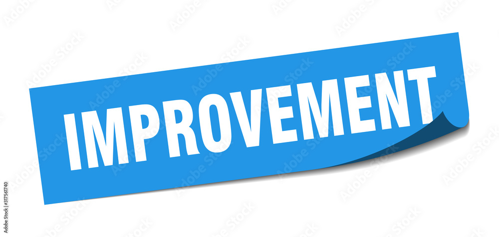 improvement sticker. improvement square sign. improvement. peeler improvement sticker. improvement square sign. improvement. peeler
