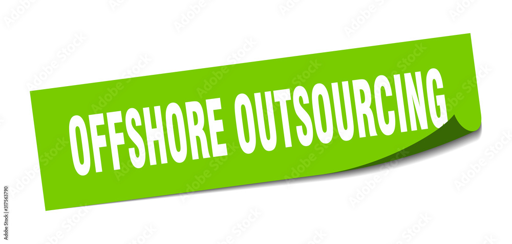 offshore outsourcing sticker. offshore outsourcing square sign. offshore outsourcing. peeler offshore outsourcing sticker. offshore outsourcing square sign. offshore outsourcing. peeler