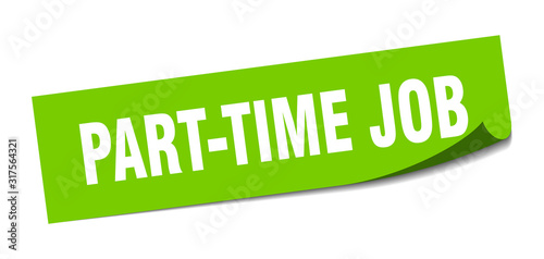 Fotografie part-time job sticker