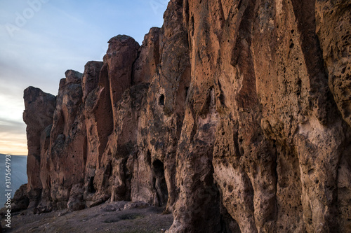 Ihlara Aksaray Turkey Valley Hiking Excursions Rock Cliff