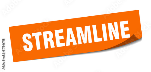 Φωτογραφία streamline sticker. streamline square sign. streamline. peeler