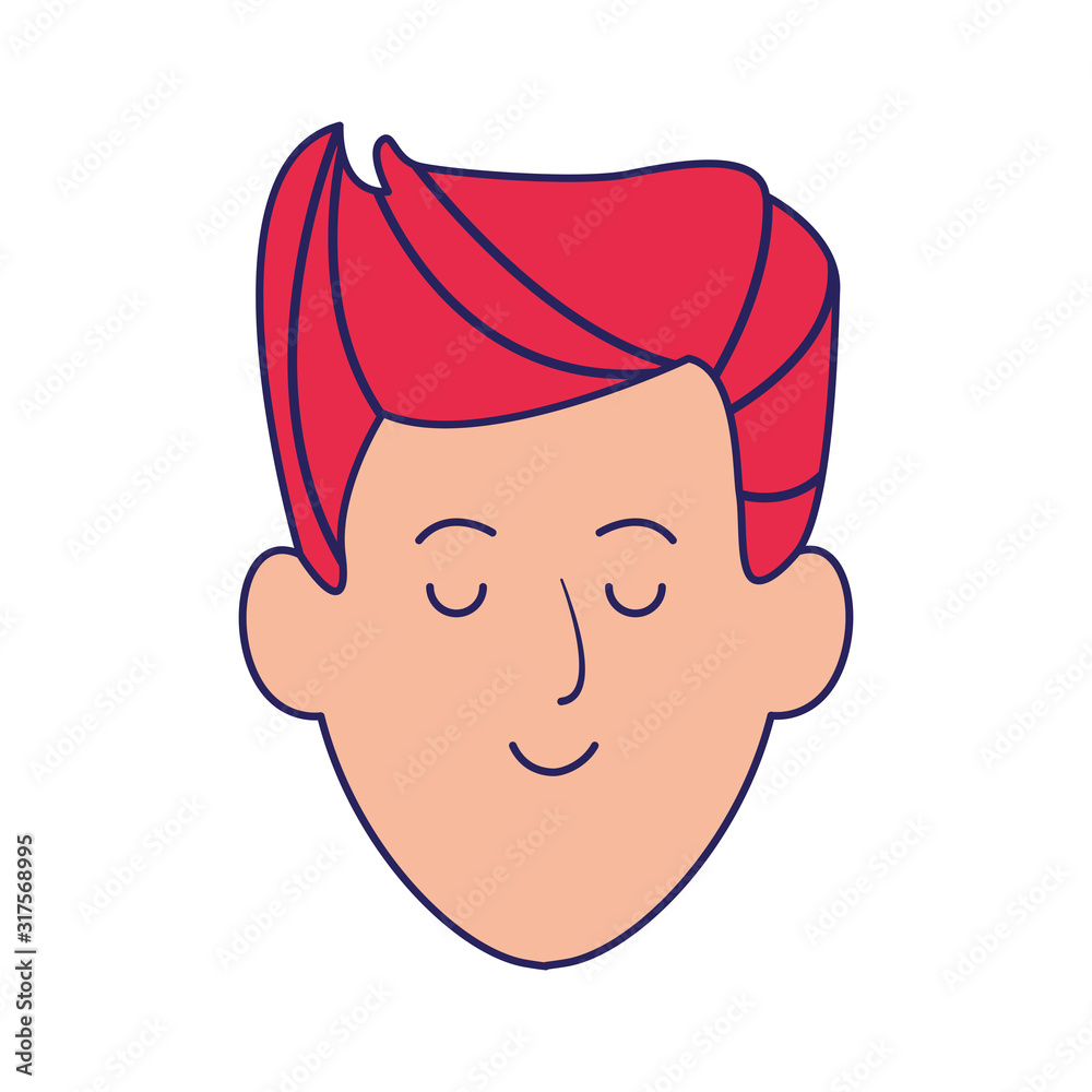 cartoon man with red hair cartoon man with red hair