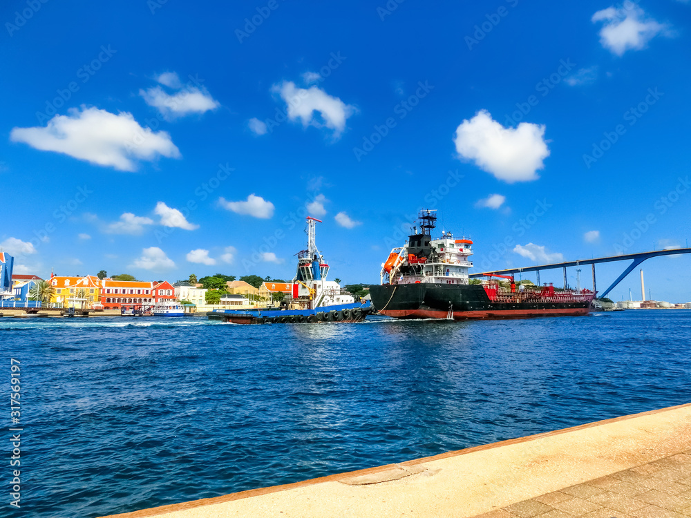 Queen Juliana Bridge Over Curacao