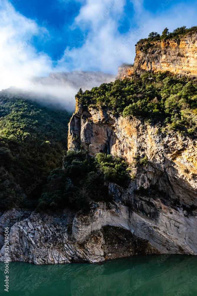 cliffs of Congost de Mont-rebei (Spain)