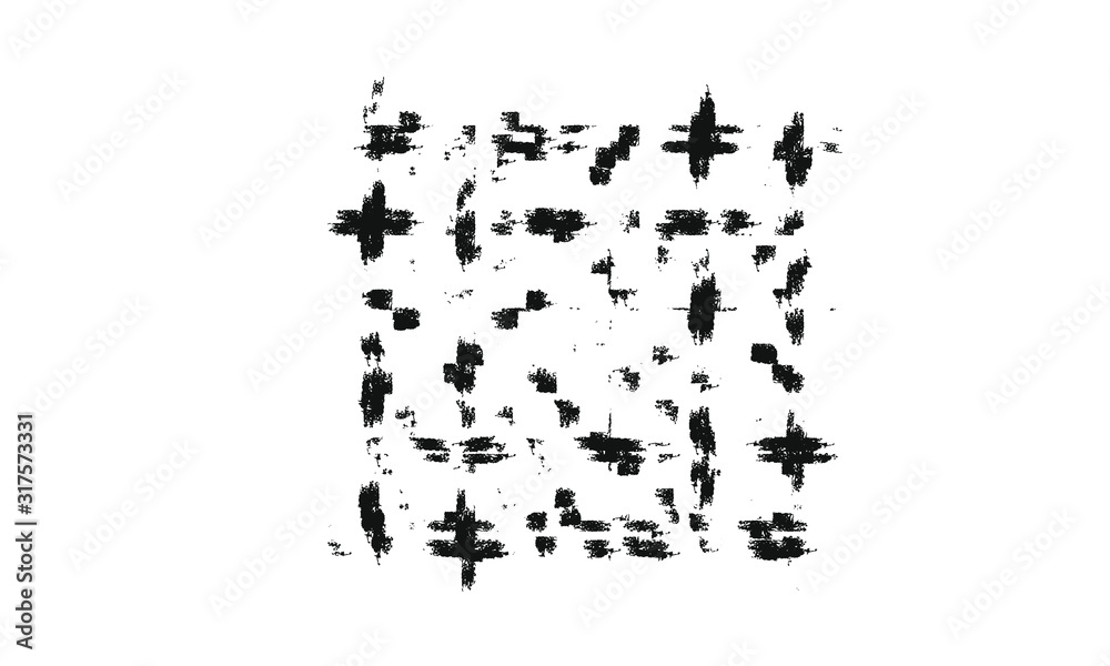 Fototapeta premium Scattered cross texture