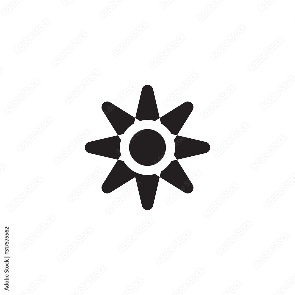 Obraz premium Star icon. Setting button. Logo design element