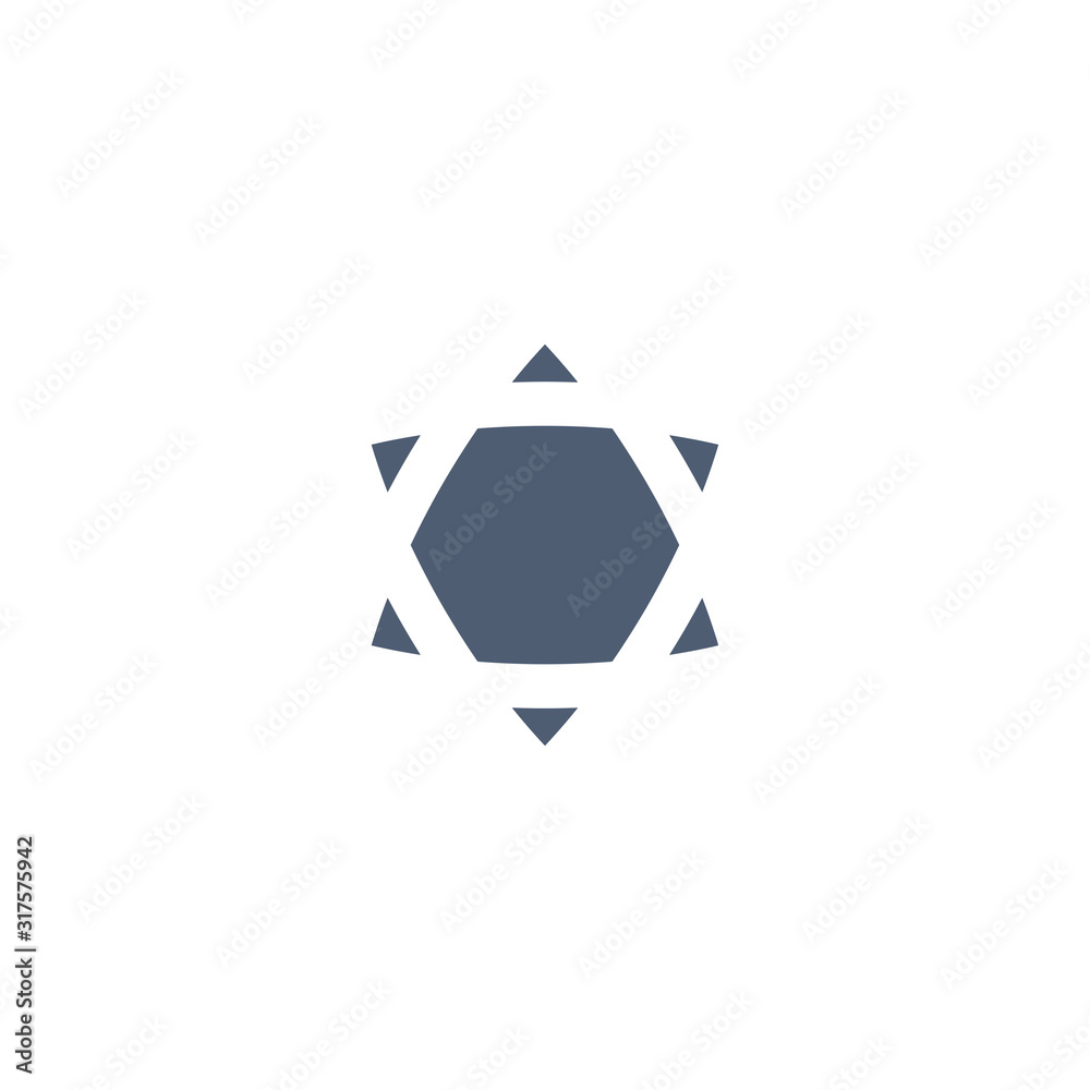 David star icon. Israel flag symbol. Logo design element David star icon. Israel flag symbol. Logo design element