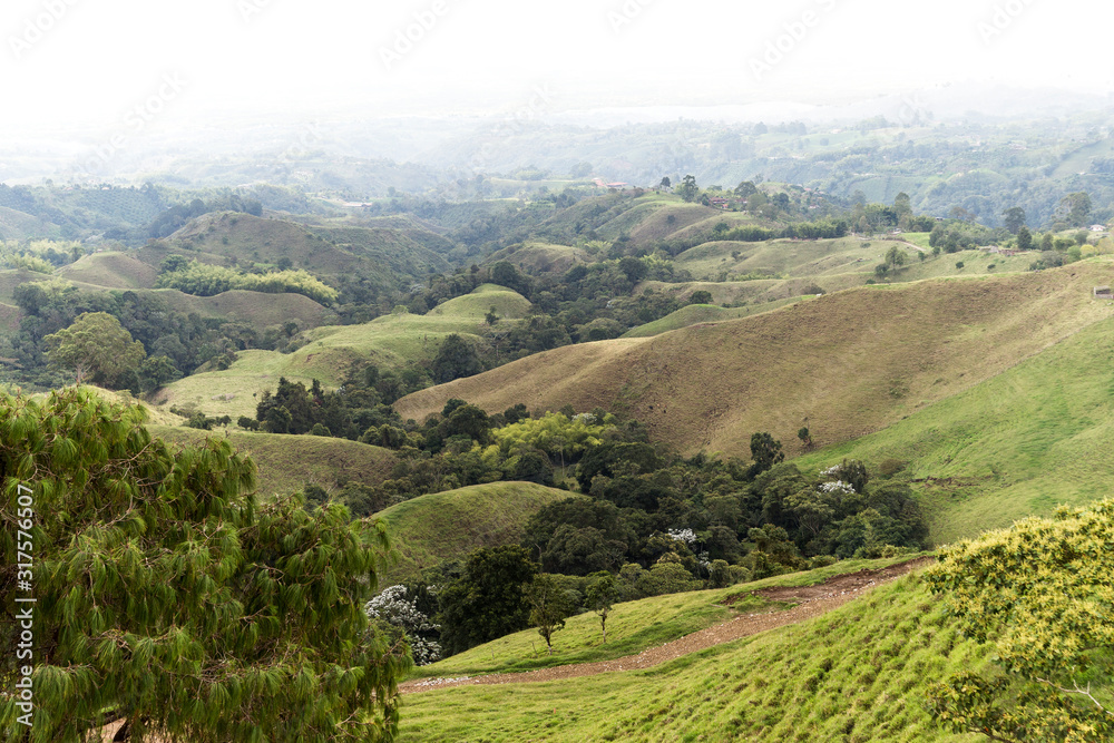 High Views of Lookout of Filandia in Quindío, Colombia. High Views of Lookout of Filandia in Quindío, Colombia.