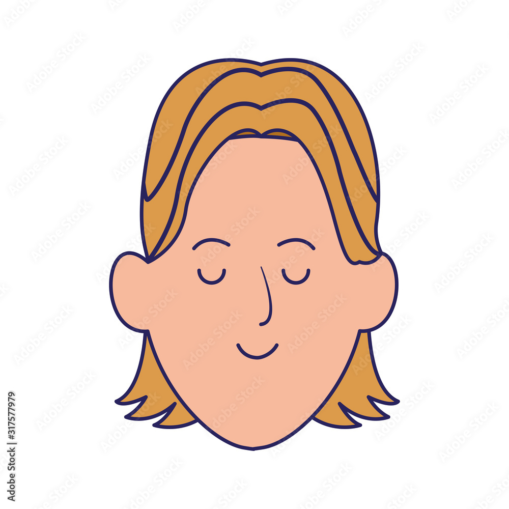cartoon man with blonde hair icon cartoon man with blonde hair icon