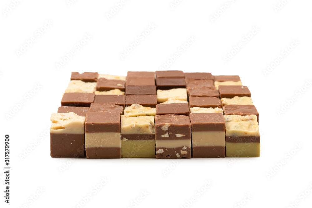 Chocolate candy isolated on white background. Chocolate candy isolated on white background.