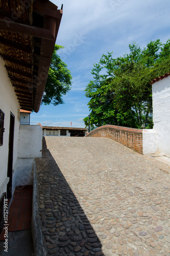 San Juan Giron, Santander, Bucaramanga, Colombia. January 18, 2013: Calicanto Bridge.  photo