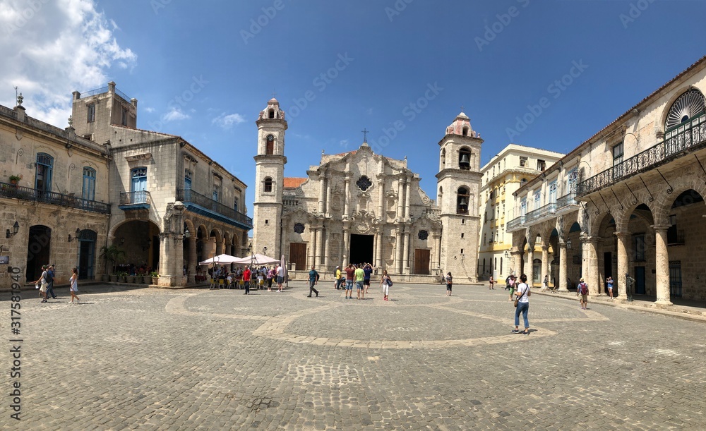 Placa de la catedral - La Habana - Cuba