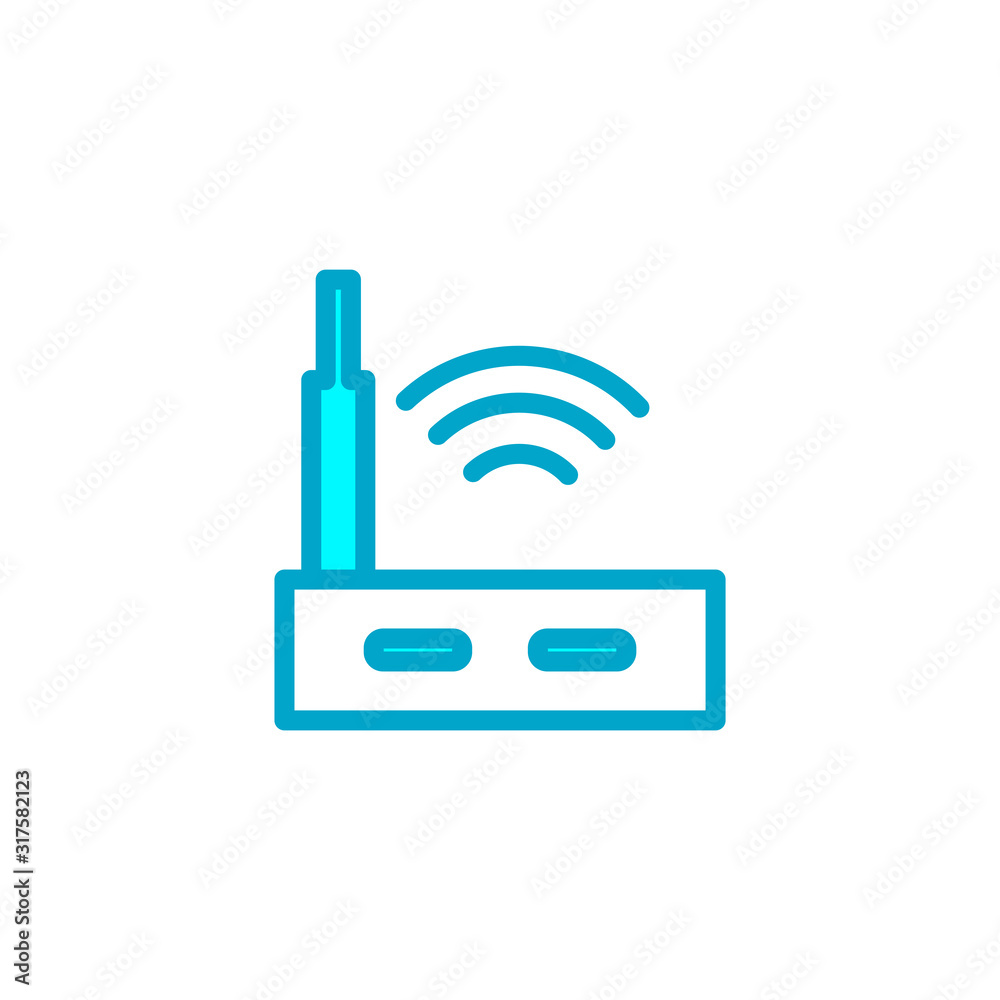 Router icon vector design template Router icon vector design template