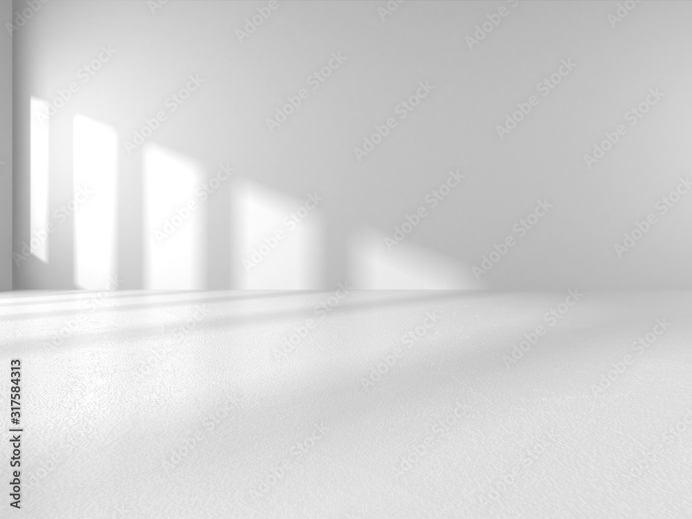 Obraz premium Futuristic White Architecture Design Background