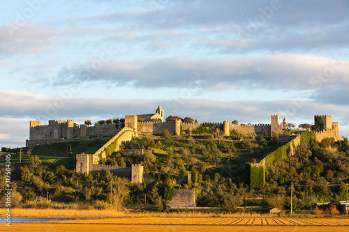 Montemor O Velho castle with a beautiful afternoon light, Coimbra, Portugal photo