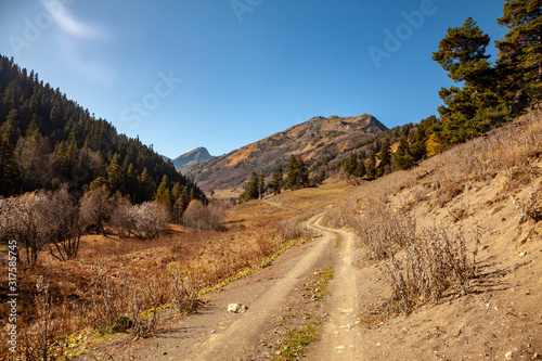 Empty road in mountain landscape