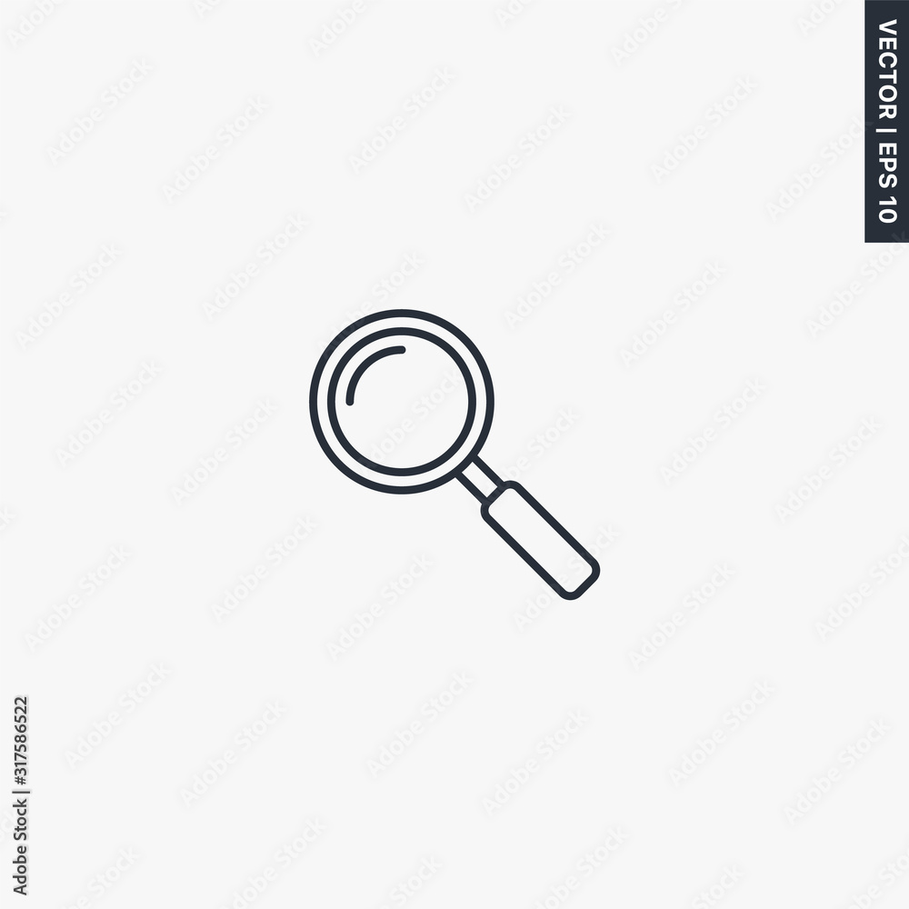 Search, linear style sign for mobile concept and web design Search, linear style sign for mobile concept and web design