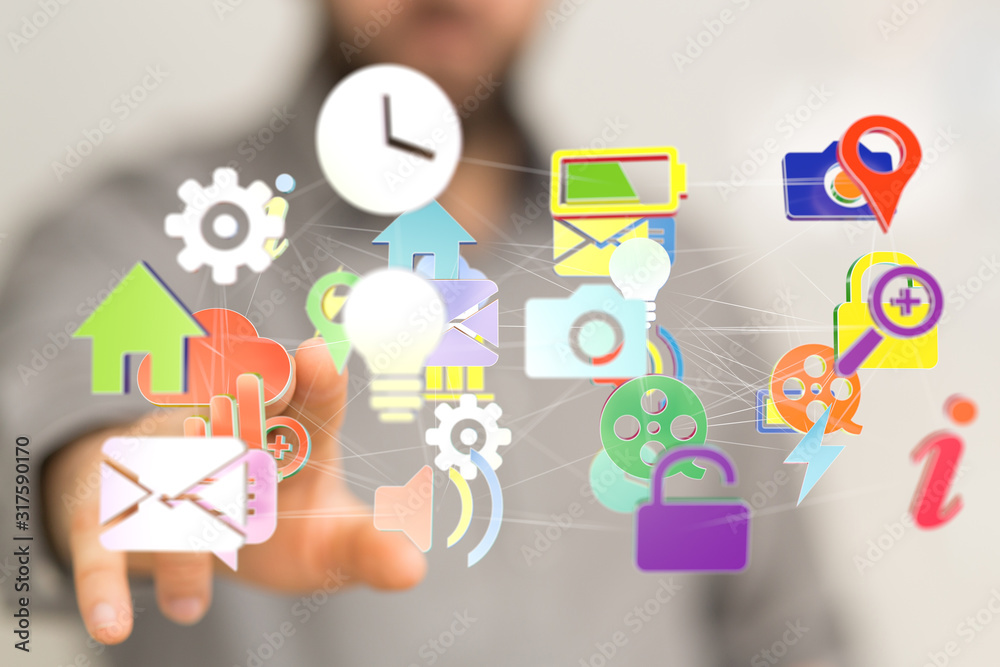 Cloud storage and Computing concept digital Cloud storage and Computing concept digital