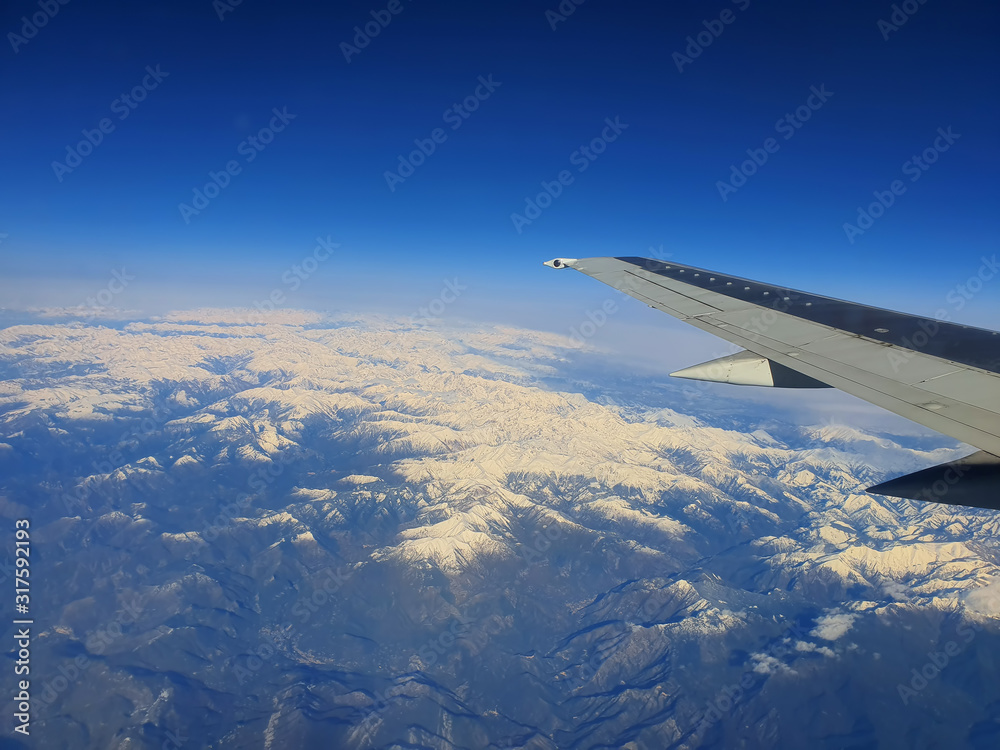 Obraz premium Alps Mountains with snowy peaks
