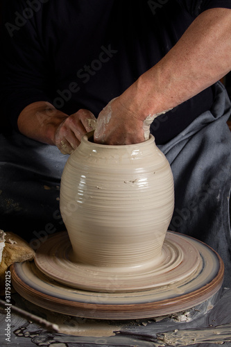 Pottery making. National pottery. Environmentally friendly ceramic dishes