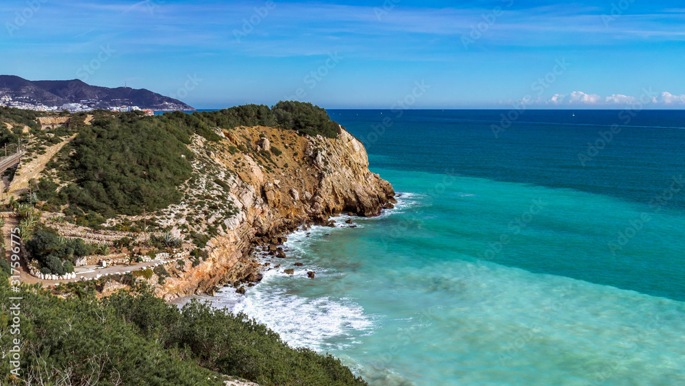 cliffs on the mediterranean coast