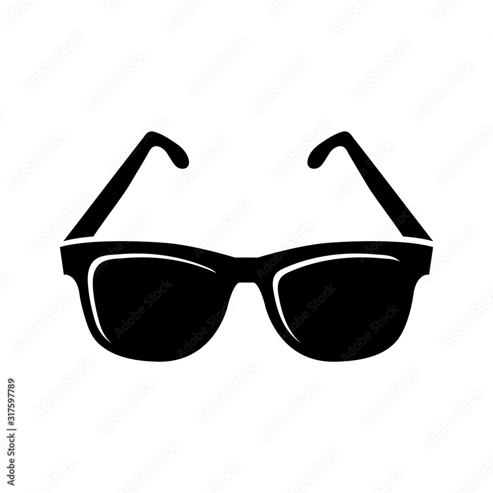 Sunglasses icon, logo isolated on white background Sunglasses icon, logo isolated on white background