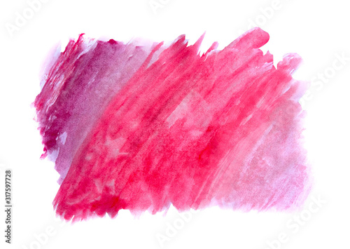 Abstract watercolor background on textured paper isolated on white. Watercolor background for designs. Cover templates for notepad. Fashionable backgrounds for designers