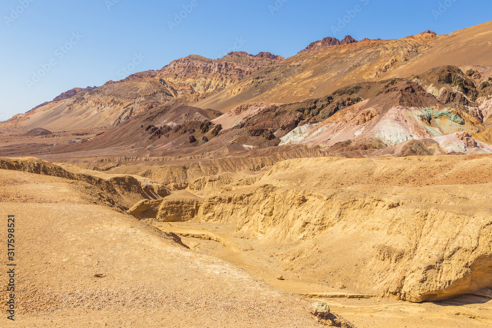 Death Valley National Park, Artist Palette, colorful rocks, California, USA.