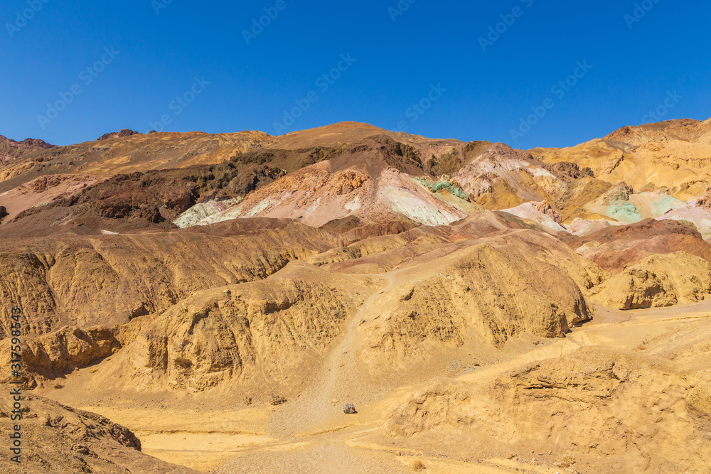 Death Valley National Park, Artist Palette, colorful rocks, California, USA.