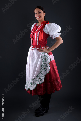 Slovak folklore. Slovak folk dancer.