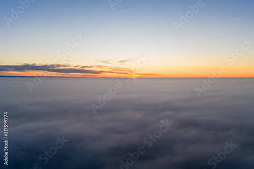 Sonnenuntergang überm Nebelmeer © David Klein
