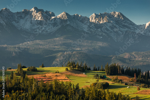 Autumn in Spisz in Poland and Slovakia with view to Tatra Mountains © PawelUchorczak