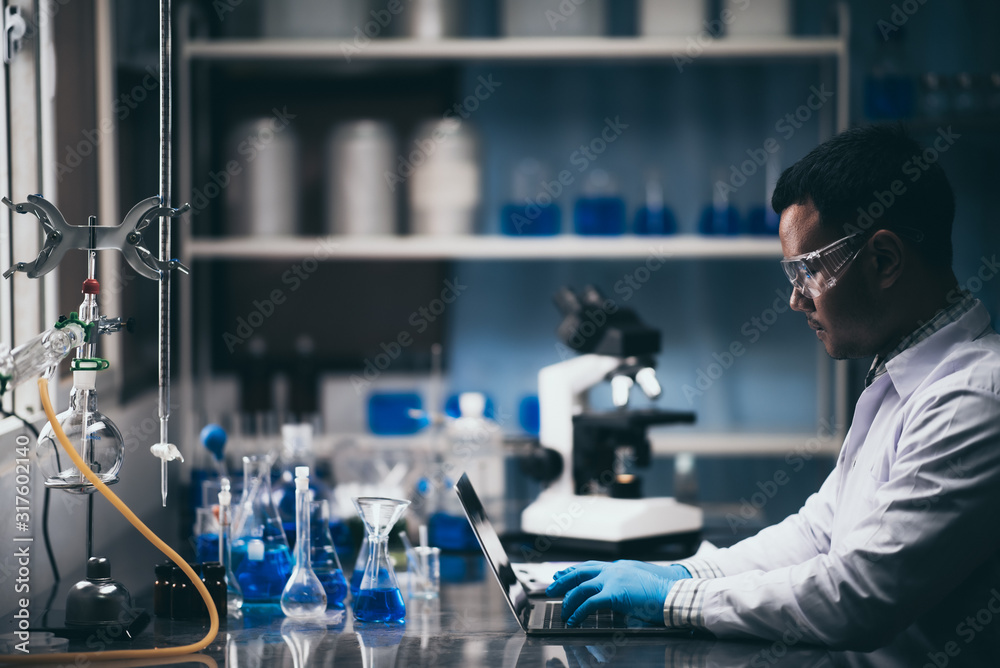 researchers are studying chemistry in the laboratory. researchers are studying chemistry in the laboratory.
