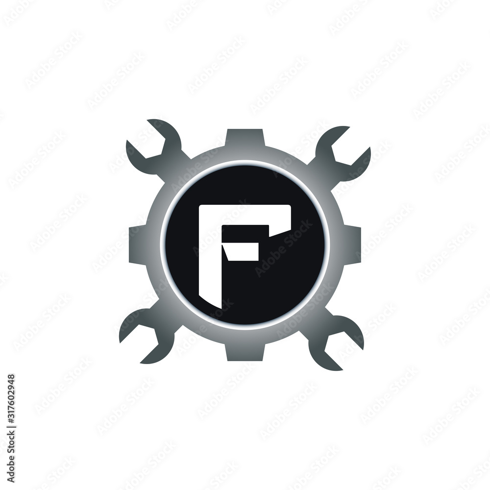 Automotive letter F Logo Design Vector Template. Motor Business Alphabet Design F Vector Illustration Automotive letter F Logo Design Vector Template. Motor Business Alphabet Design F Vector Illustration