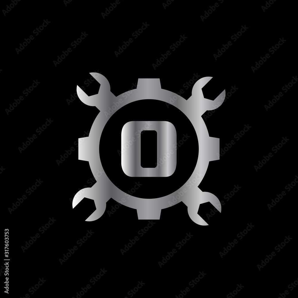 Automotive letter O Logo Design Vector Template. Motor Business Alphabet Design O Vector Illustration