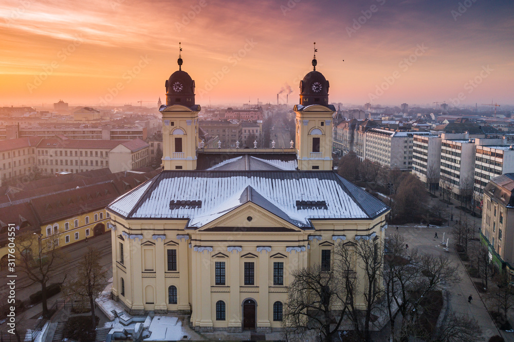 Reformed Great Church in Debrecen city, Hungary