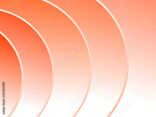 Circular warm pink waves