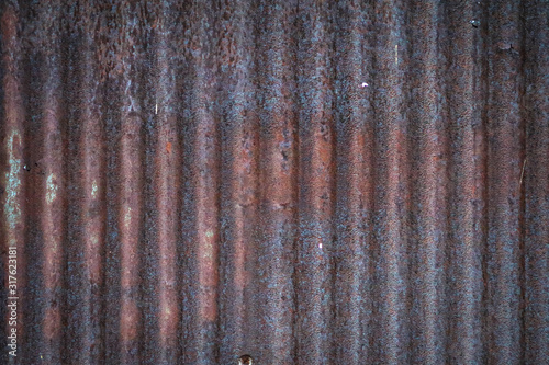Zinc wall background and texture